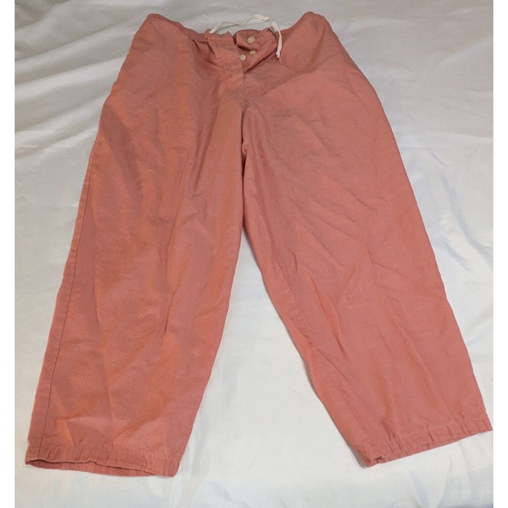 Calvin Klein Sport Pants Womens Large Salmon Pink Excellent Vintage Cotton Rayon